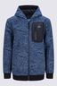 Macpac Kids&rsquo; Dune Reversible Wind Fleece, Black/Bering Sea Mountain prin, hi-res