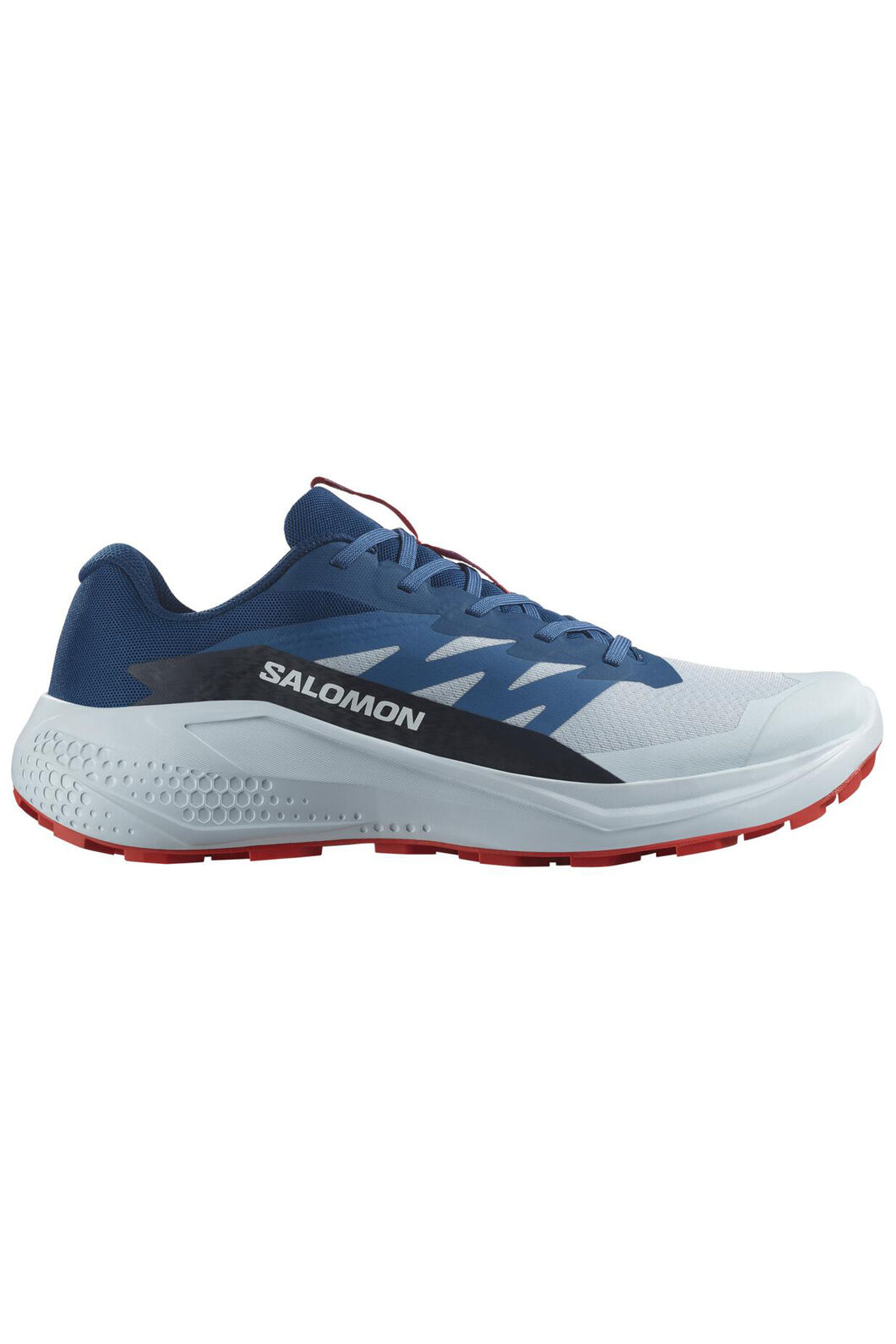 Salomon Men's Alphaglide Trail Shoes, Ballad Blue/Dark Blue/FieryRed, hi-res