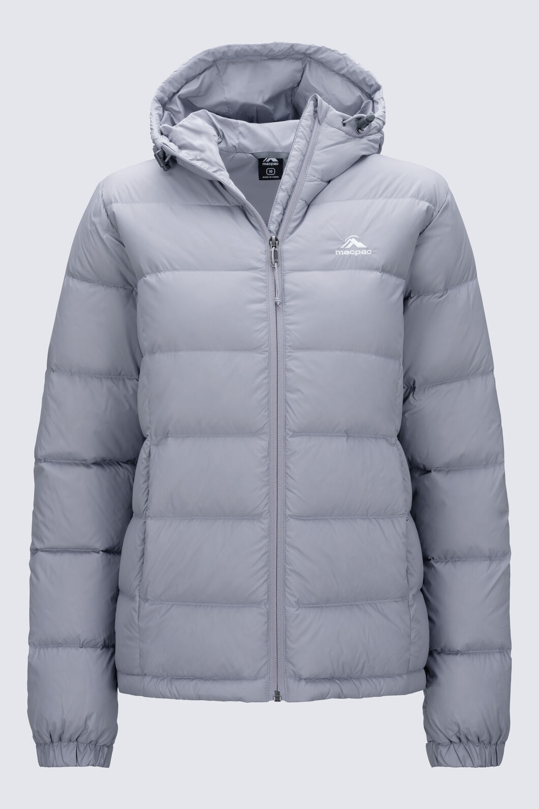 Macpac Women's Halo Hooded Down Jacket ♺, Minimal Grey, hi-res