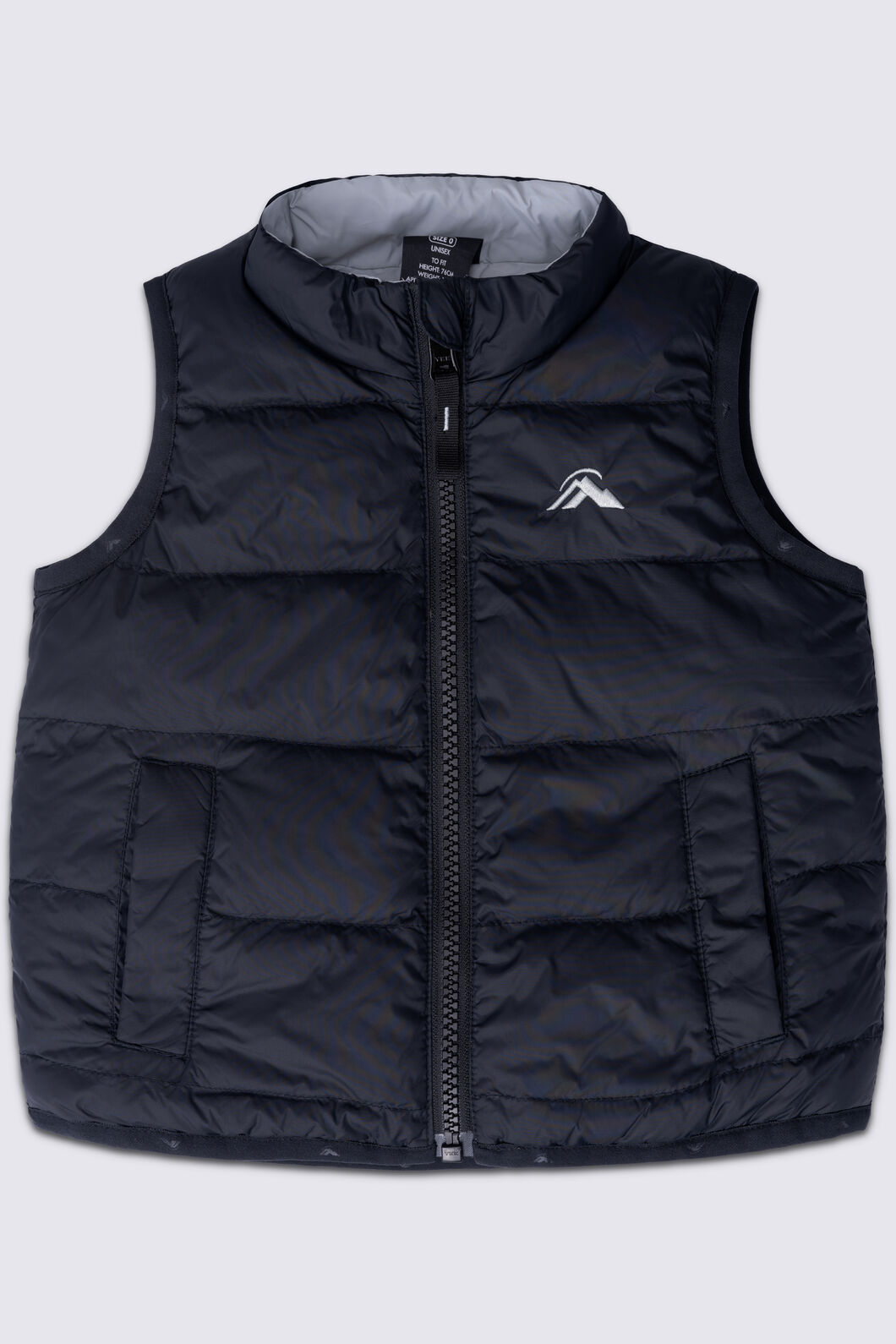 Macpac Baby Down Vest, Black, hi-res