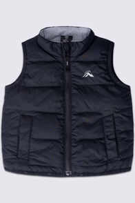 Macpac Baby Down Vest, Black, hi-res
