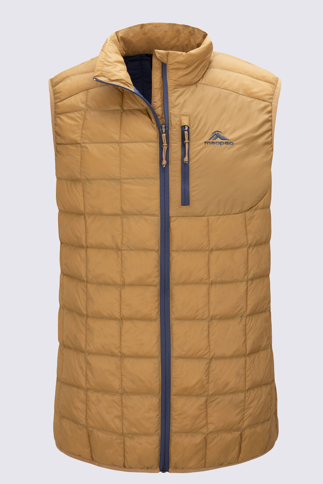 Macpac Men's Uber light Insulated Vest, Maple, hi-res