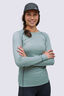 Macpac Women's Geothermal Long Sleeve Top, Chinois Green, hi-res