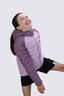 Macpac Kids' Uber Light Hooded Down Jacket, Grapeade/Fair Orchid, hi-res