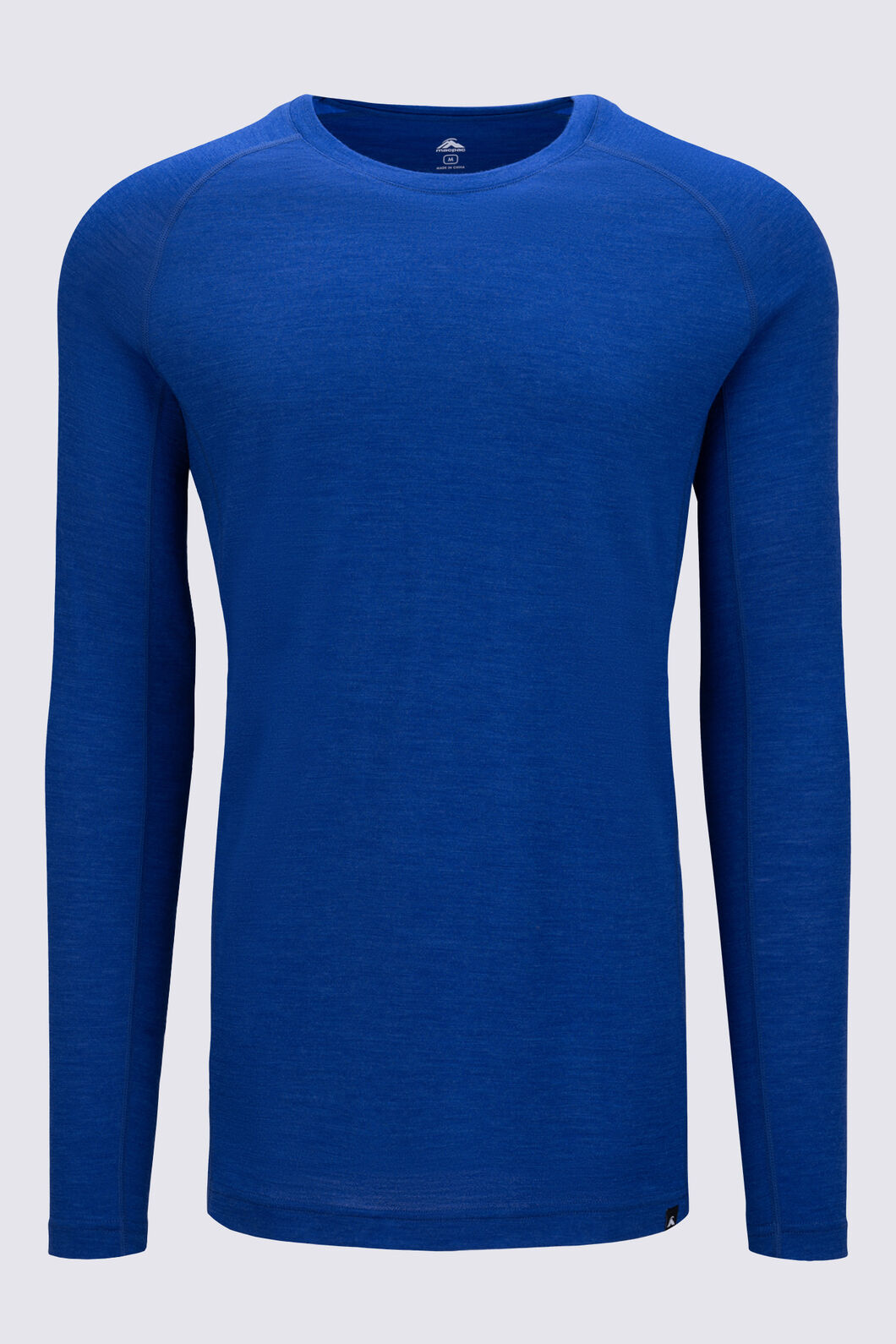 Macpac Men's 150 Merino Long Sleeve Top, Surf the Web Marle, hi-res