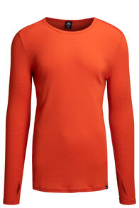 Macpac Men's 220 Merino Long Sleeve Top, Red Clay, hi-res