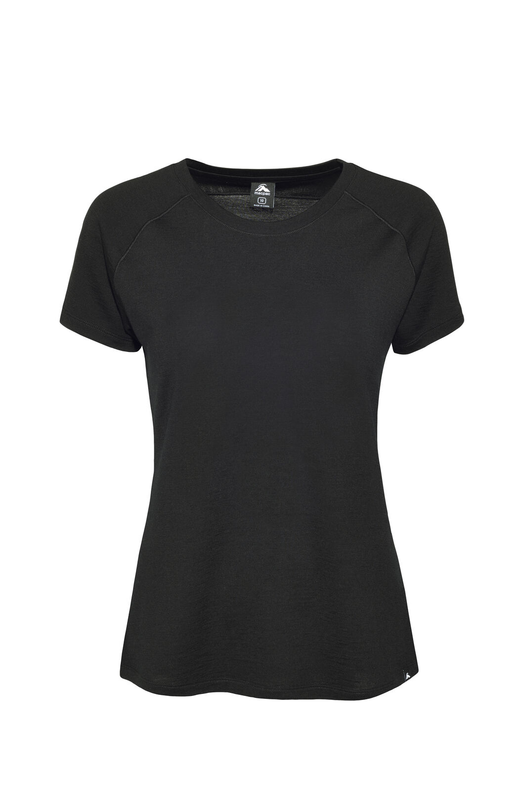 Macpac Women's Ella 180 Merino T-Shirt, Black, hi-res