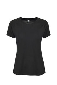 Macpac Women's Ella 180 Merino T-Shirt, Black, hi-res