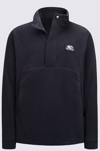 Macpac Men's Heritage Fleece Pullover, Black, hi-res