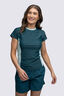 Macpac Women's Short Sleeve Rash Top, Deep Teal/Icy Morn, hi-res