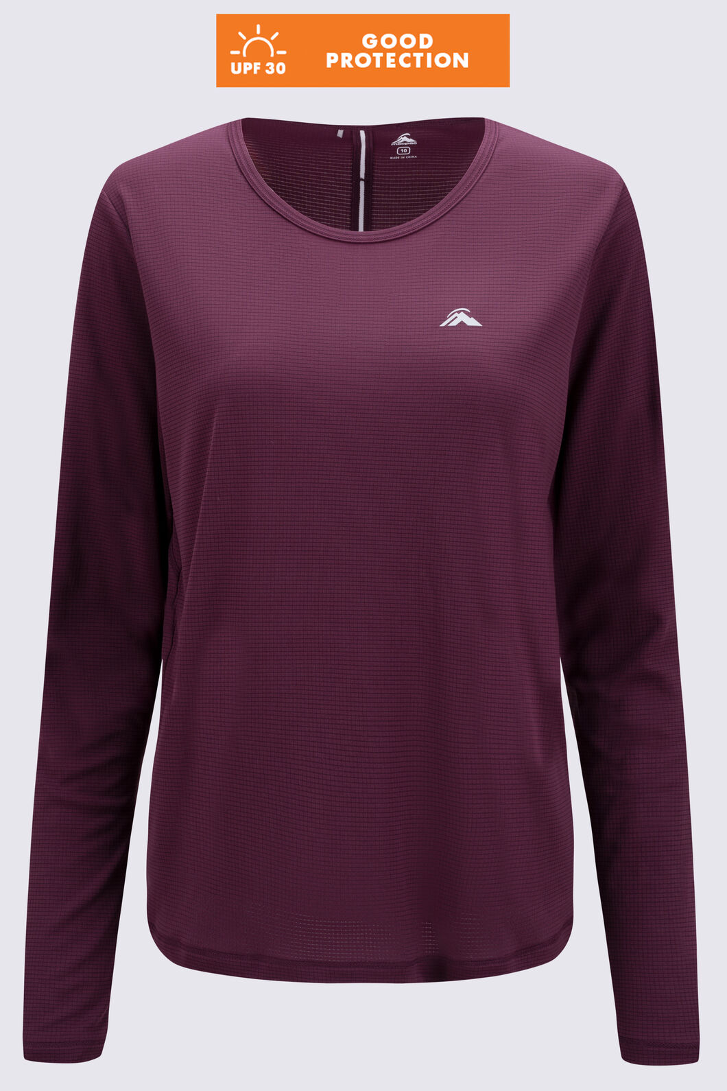Macpac Women's Trail Long Sleeve T-Shirt, Fig, hi-res