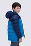 Macpac Kids' Halo Hooded Down Jacket, Naval Academy/Mediterranean Bl, hi-res