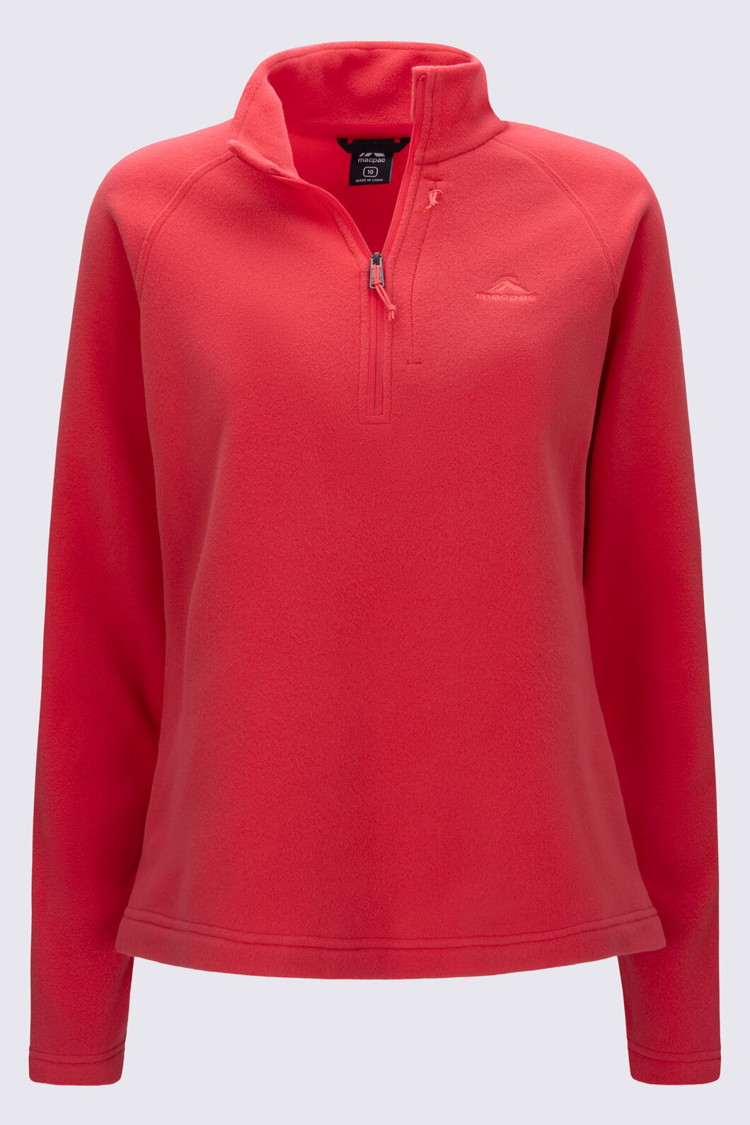 Macpac Women's Tui Fleece Pullover, Poinsettia, hi-res