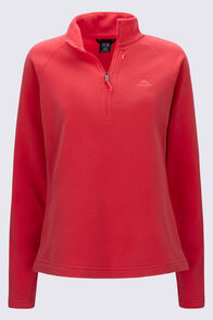 Macpac Women's Tui Fleece Pullover, Poinsettia, hi-res