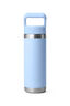 YETI® Rambler® Bottle with Straw Cap — 18 oz, Big Sky Blue, hi-res