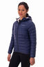 Macpac Women's Uber Light Hooded Down Jacket, Black Iris/Glacier Grey, hi-res