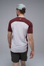 Macpac Men's Trail T-Shirt, New Maroon/Antarctica, hi-res