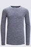 Macpac Kids' 220 Merino Long Sleeve Top, Mid Grey Marle, hi-res