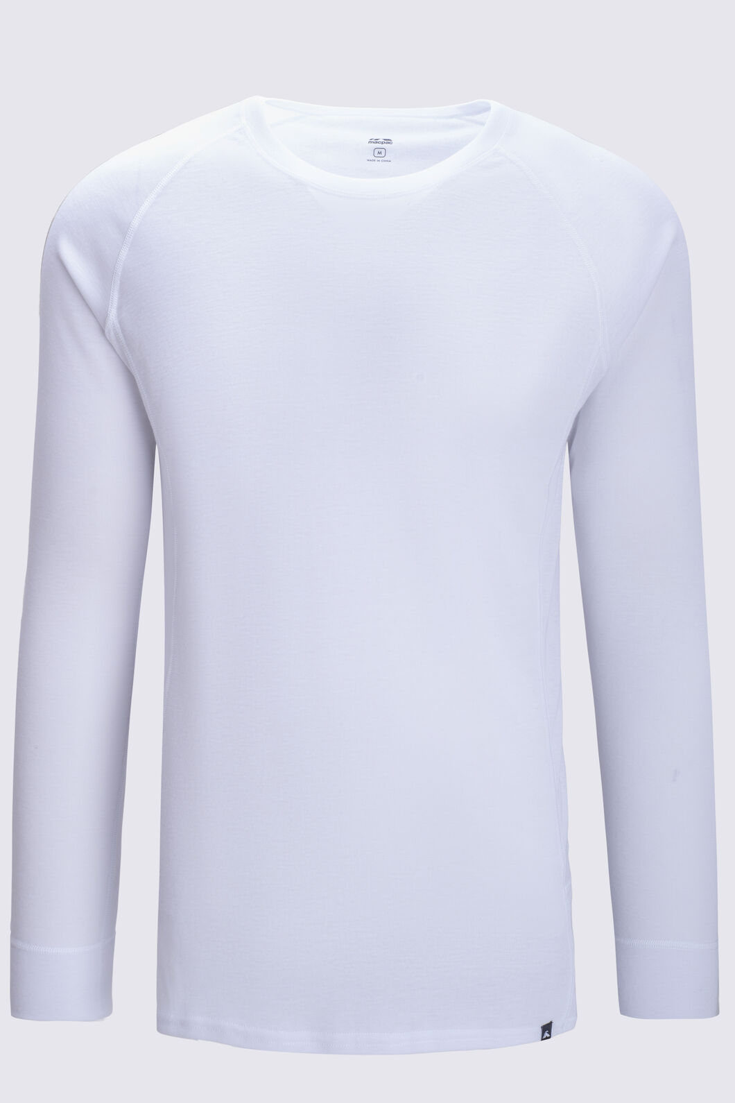 Macpac Men's Geothermal Long Sleeve Top, White, hi-res