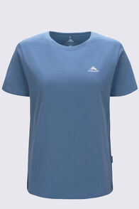Macpac Women's Arthurs Pass NP Fairtrade Organic Cotton T-Shirt, Blue Shadow, hi-res