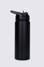 Macpac Insulated Wide Mouth Bottle with Straw Lid — 530ml, Black, hi-res