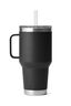 YETI® Rambler® Mug with Straw Cap — 35 oz, Black, hi-res