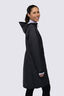 Macpac Women&rsquo;s Mistral Long Raincoat, Black, hi-res