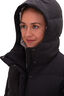 Macpac Women's Zora Hooded Down Coat, Black, hi-res