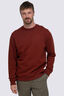 Macpac Men's Vintage Heavyweight Fairtrade Organic Crew, Fired Brick, hi-res