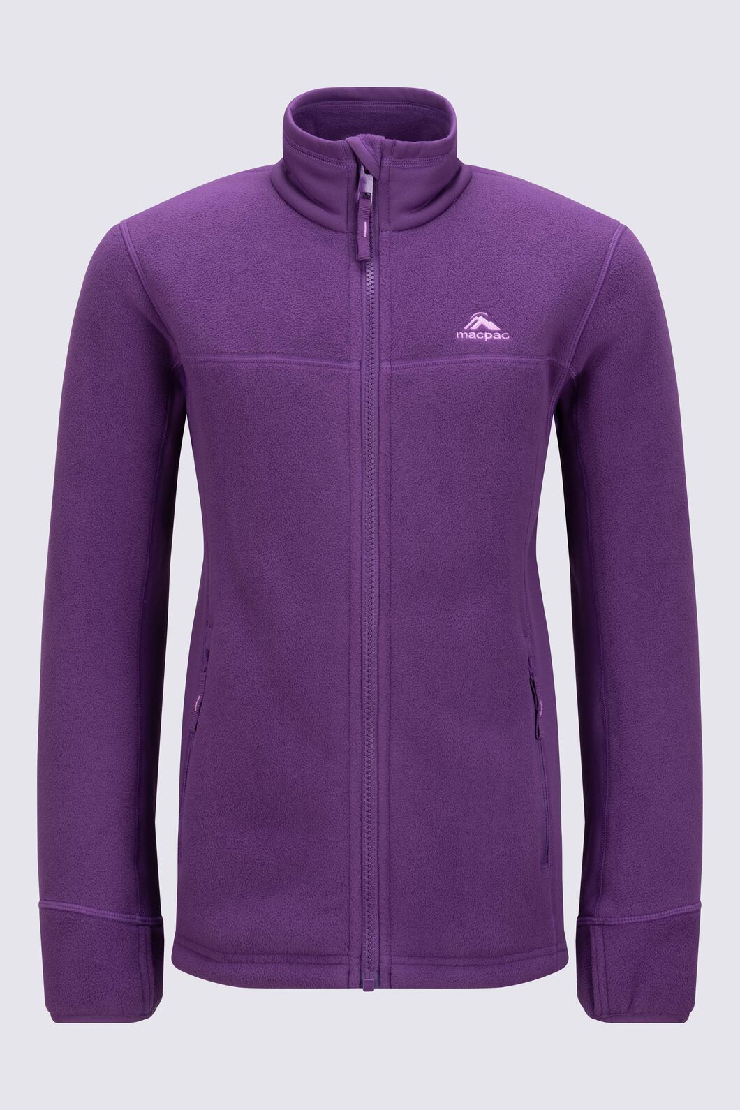 Macpac Kids' Mini Mountain Fleece Jacket, Plum, hi-res