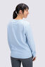 Macpac Women's 280 Merino Blend Long Sleeve Crew, Cerulean Marle, hi-res