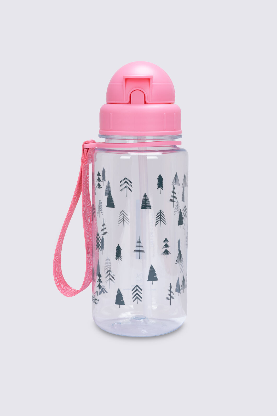 Macpac Kids' Water Bottle — 400ml, Forest Surf Spray/Pink, hi-res