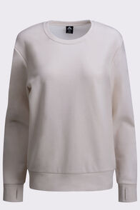 Macpac Women's 280 Merino Blend Long Sleeve Crew, Crystal, hi-res