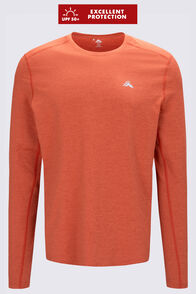 Macpac Men's brrr° Long Sleeve T-Shirt, Brick Orange, hi-res