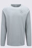 Macpac Men's Alps Fairtrade Organic Cotton Long Sleeve T-Shirt, Slate Grey, hi-res