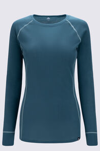 Macpac Women's Geothermal Long Sleeve Top, Mediterranea, hi-res