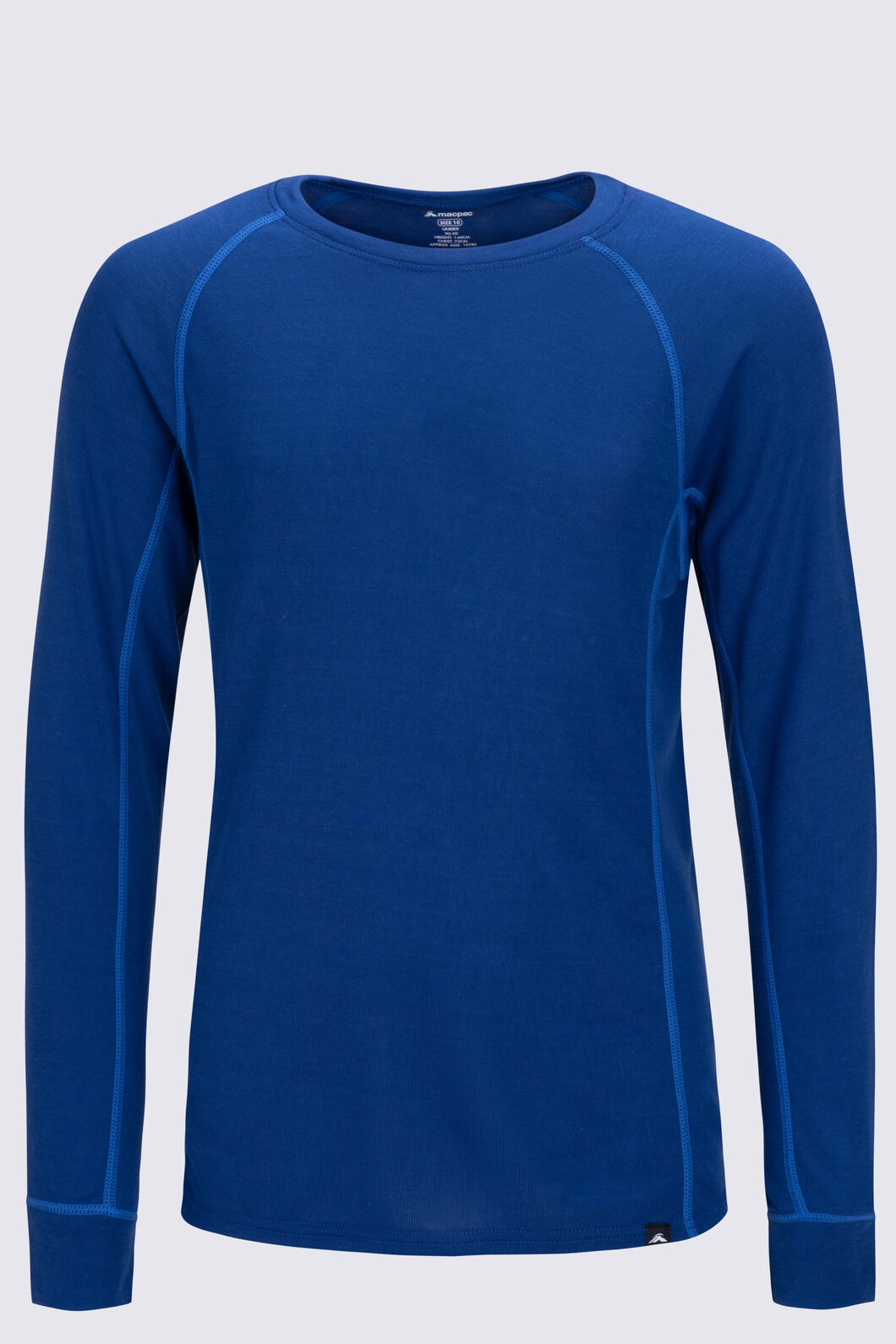 Macpac Kids' Geothermal Long Sleeve Top, Sodalite Blue, hi-res