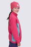Macpac Kids' Heritage Fleece Pullover, Honeysuckle/Dusty Turquoise, hi-res