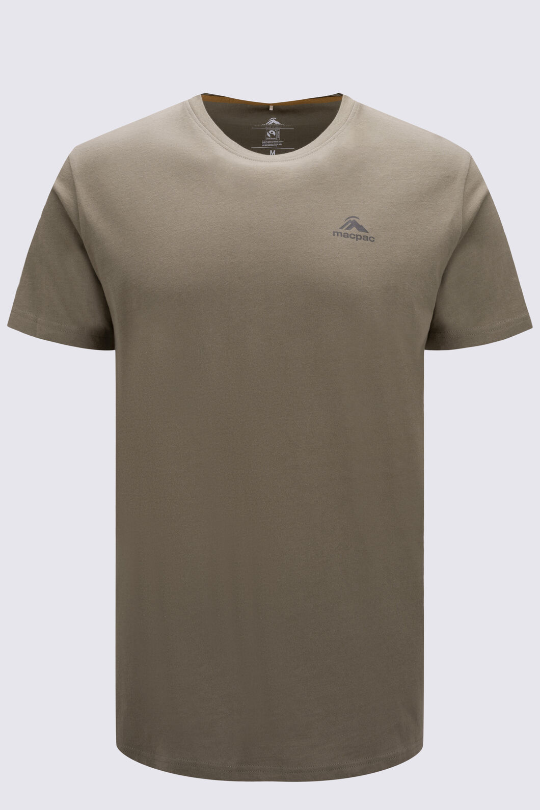 Macpac Men's Mountain in the Sky Fairtrade Organic Cotton Short Sleeve T-Shirt, Kelp, hi-res
