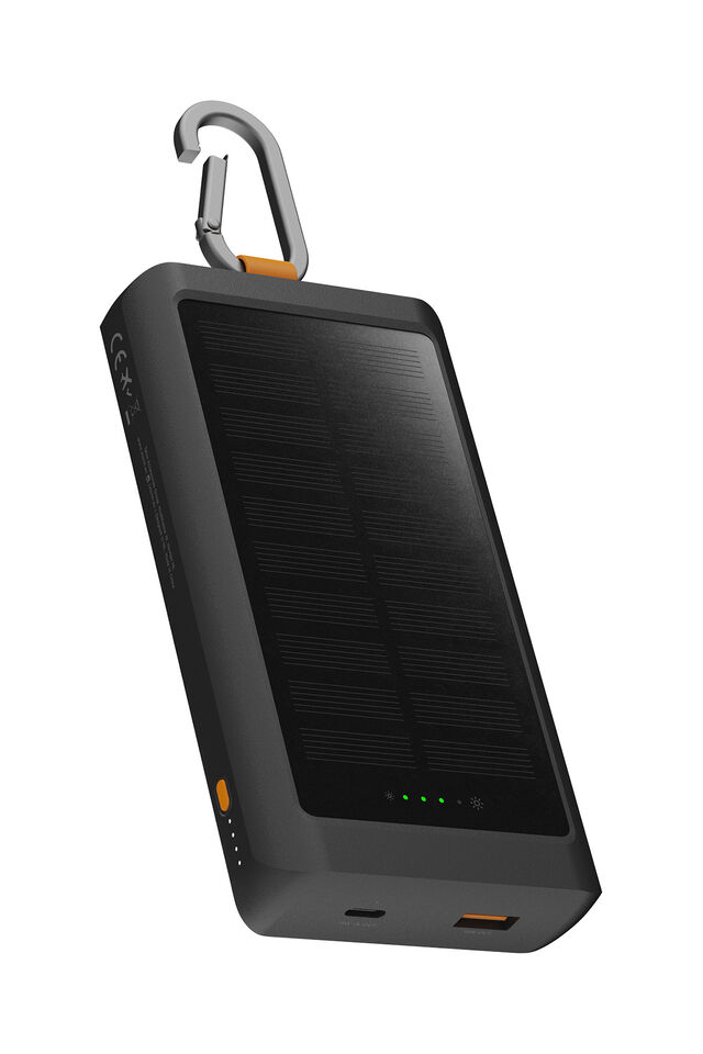 Xtorm 15W Go2 Solar Power Bank 10.000, Black, view 1