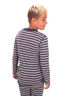 Macpac Kids' 220 Merino Long Sleeve Top, Grey/Navy Stripe, hi-res
