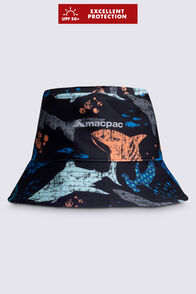 Macpac Baby Rash Bucket Hat, Jaws Print, hi-res