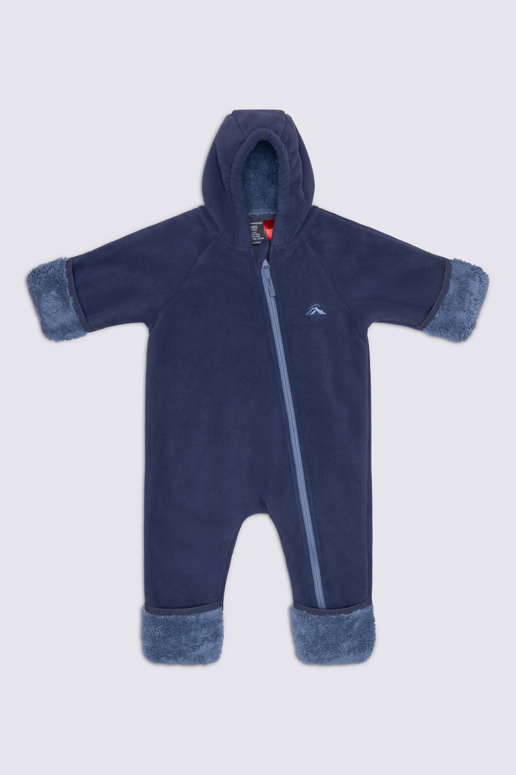 Macpac Baby Acorn Fleece Onesie, Navy, hi-res