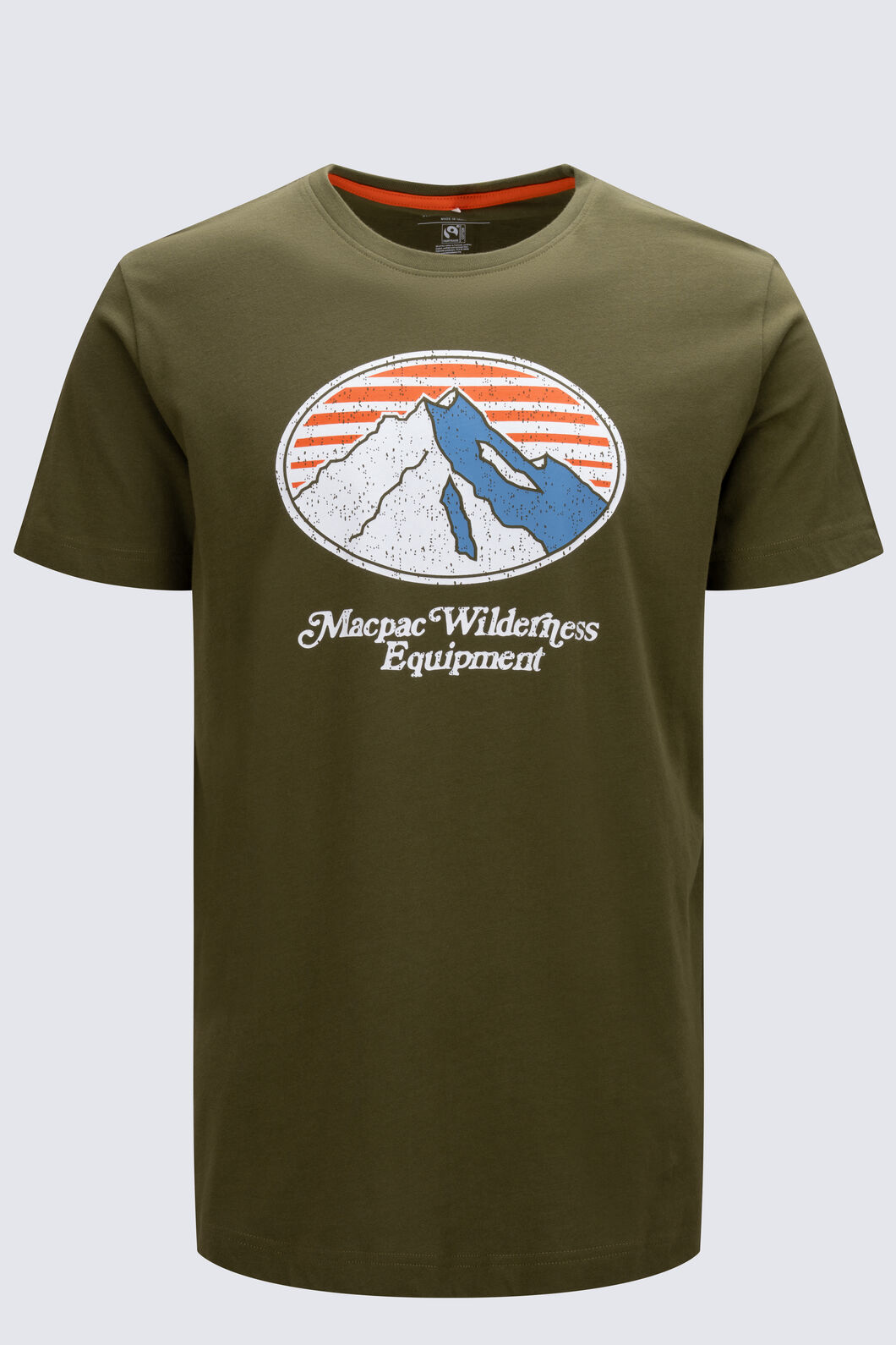 Macpac Men's Wilderness Equipment Fairtrade Organic Cotton Short Sleeve T-Shirt, CYPRESS, hi-res