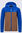 Macpac Kids' Ruru Fleece Jacket, Dazzling Blue/Toasted Coconut, hi-res