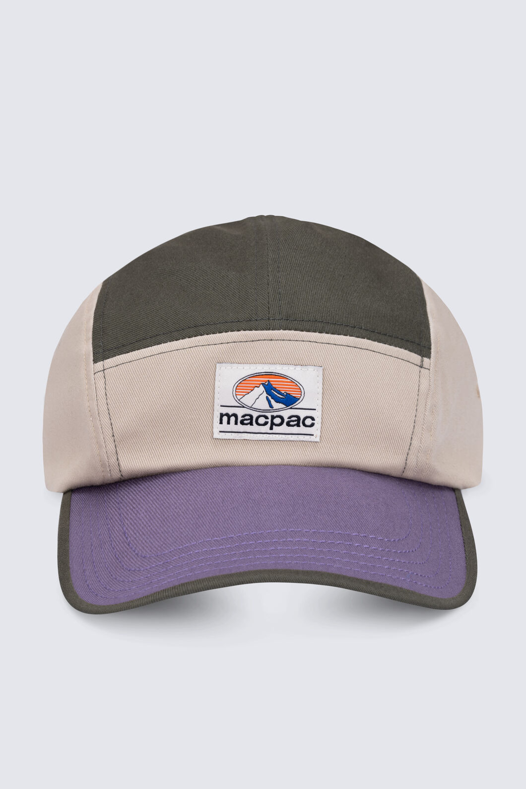Macpac Contrast Heritage Cap, Forest night/Sand/Mulled Grape, hi-res