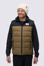 Macpac Men's Halo Down Vest ♺, Black/Kangaroo, hi-res
