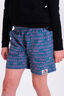 Macpac Kids' Winger Shorts, Blue Mirage/Pink Flambe Print, hi-res