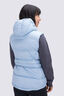 Macpac Women's Aurora Hooded Down Vest, Cerulean Blue, hi-res