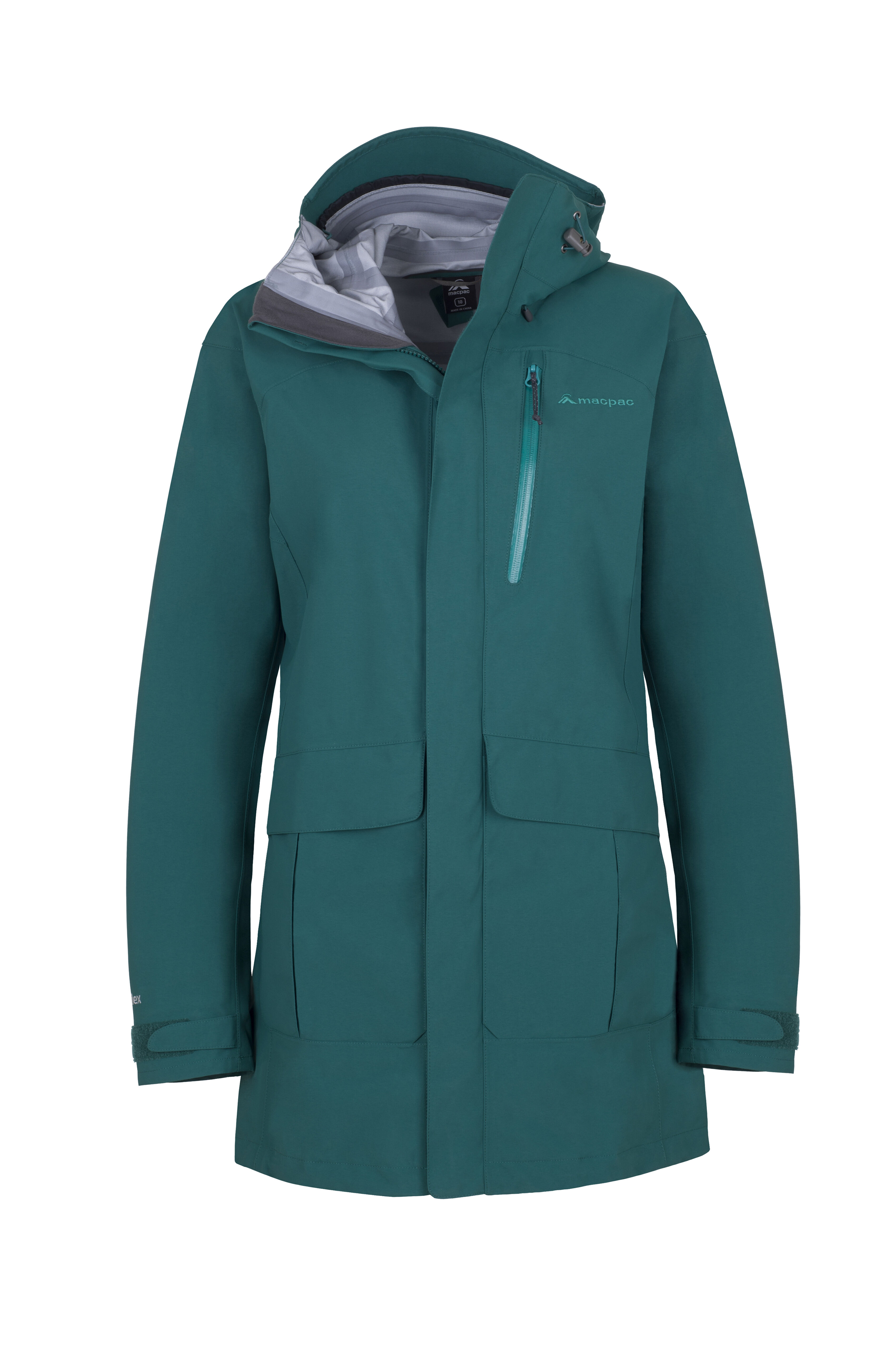 womens long rain jacket